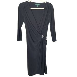 Lauren Ralph Lauren Womens Sheath Dress Size 4 Cocktail Evening Party Wedding
